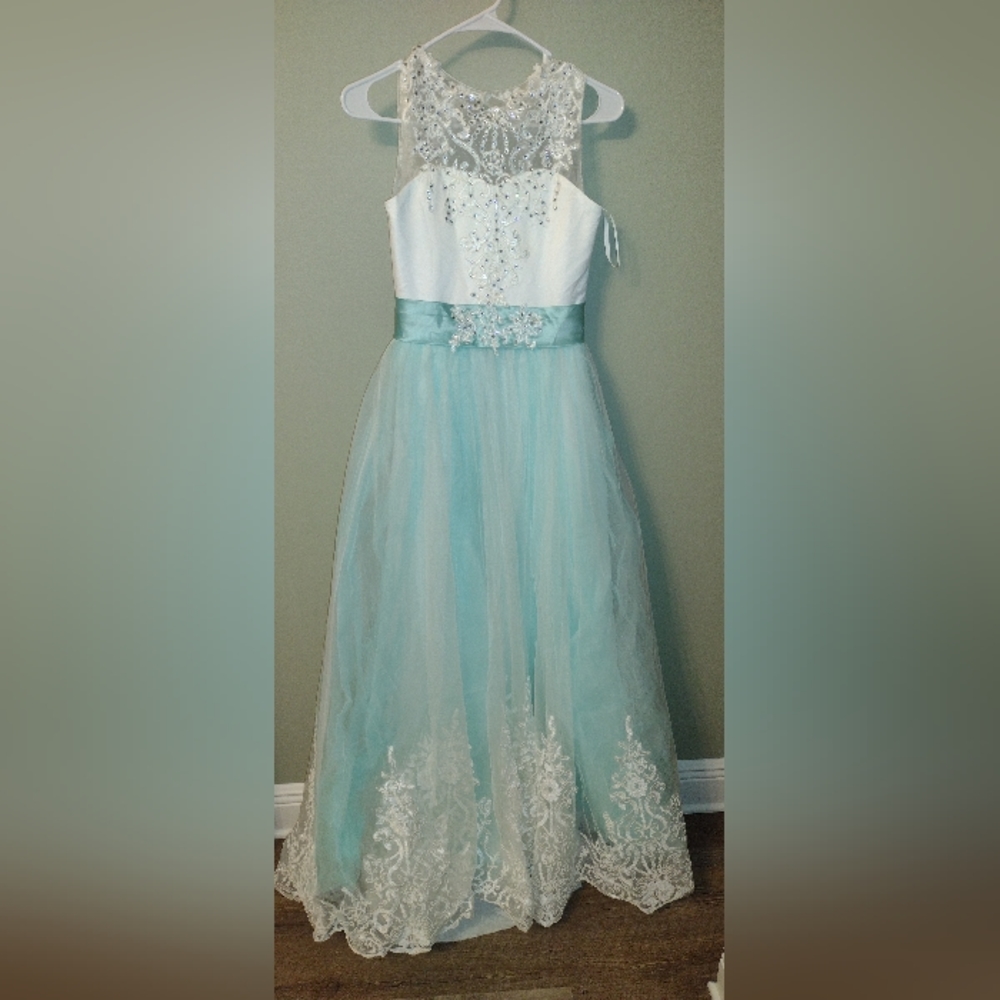 Teal Blue Girl's Pageant Dress